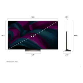 LG OLED77C58LA 77" 4K OLED evo AI Smart TV C5