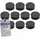 Magnetoplan Ergo-Magnete, large, schwarz, Pack a 10 Stück