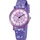 REGENT F-486 Quarz Uhr Violett Silikonarmband