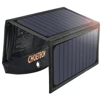 Foldable solar charger SC001 19W 2xUSB (black) Powerbank (Akku) - schwarz - 10000 mAh