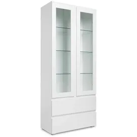 Die Möbelfundgrube Vitrine INGAMAR 50 80 x 0 x 0 cm Weiß
