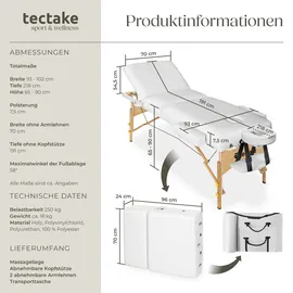 Tectake tectake® Massageliege