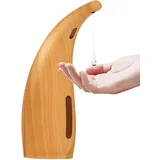 300 Ml Automatischer Seifenspender, Berührungsloser Infrarot kein Handspender für Schüssel Liquid Lotion Gel und Shampoo Ideal für Badezimmer und Küche (Brown)