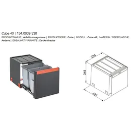 Franke Sorter Cube 40 28 l Schwarz