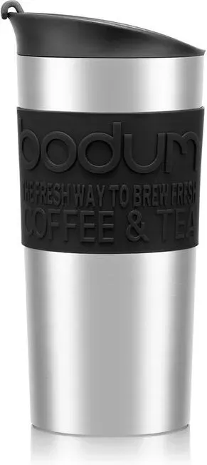 BODUM Vakuum-Reisebecher 350ml - Silber & Schwarz