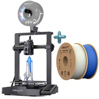Creality Ender-3 V3 KE 3D-Drucker 500mm/s + 1KG Weiss + 1KG Blau 1,75mm Hochgeschwindigkeits PLA Filament(600mm/s)