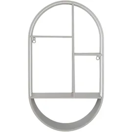 House Nordic Wandregal 35 x 60 x 15 cm Grau