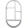 House Nordic Wandregal 35 x 60 x 15 cm Grau