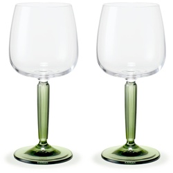 Kähler Design - Hammershøi Weingläser, Weißwein 35 cl, grün (2er-Set)