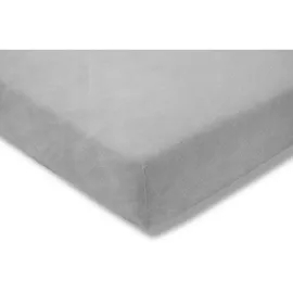 Estella Spannbettlaken Samt-Velours 200 x 200 cm platin