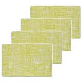 Hti-Living Platzset 4er Set Grün Kunststoff