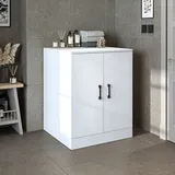 roomart Atlantic-ii Waschmaschinenschrank 70 x 180 x 69 cm Weiß