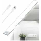 Wiederaufladbare Usb-led-unterbauleuchte Für Die Küche – 40 Cm – 2500 Mah – Bewegungsmelder-schrankleuchte – Wiederaufladbare Kabellose Led-streifenleuchte – Batteriebetriebene Pir-sensorleuchte Für T