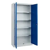 CP Stahlschrank 0130287-300_S10002 enzianblau 4 Fachböden 93,0 x 40,0 x 195,0 cm, aufgebaut, 1 St.