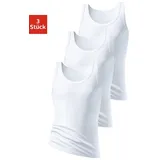 H.I.S. H.I.S Tanktop »Feinripp«, (Packung, 3 tlg.), ohne Seitennähte H.I.S weiß