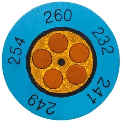 testo testoterm Mini-Indikatoren Temperaturfühler blau 4029547006913 testo 10 Stück