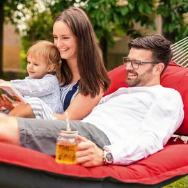 AMAZONAS Fat Hammock 187 - 237 x 146 cm Rot