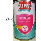 Rinti Canine Diabetes Huhn 24 x 400 Gramm Diätnahrung für Hunde