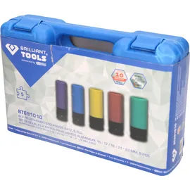 BRILLIANT TOOLS 1/2 Alu-Felgen-Kraft-Stecknuss-Satz 5-tlg.