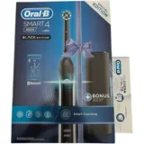 Oral B Oral-B Wiederaufladbare elektrische Zahnbürste Smart 4 4500 Schwarz CrossAction. 1 Zahnbürste + Zahnpasta regeneriert Nagellack, tägliche Reinigung 75 ml