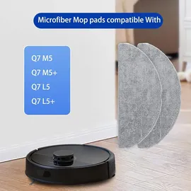 Spofan 6 Stück Wischtücher für Roborock Q7 M5/Q7 M5+, Q7 L5/Q7 L5+, für Tapo RV30/RV20 Max Plus