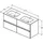 Ideal Standard Eurovit+ Schrank mit Doppelwaschtisch, 4 Auszüge, R0577Y8,