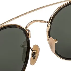Ray-Ban Round Metal RB3447 001 50-21 polished gold/green classic