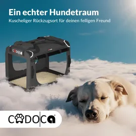 CADOCA Tiertransportbox XXL 90 x 60 x 66 cm Anthrazit
