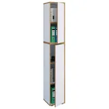 VCM Salia Aktenschrank 30 x 183 x 33 cm weiß