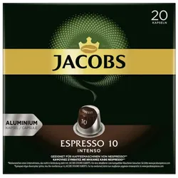 Jacobs Espresso 10 Intenso Kaffekapseln 20ST 104G