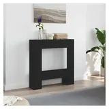 vidaXL Kaminumbauschrank 81 x 18 x 82 cm Schwarz Eichen-Optik