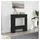 vidaXL Kaminumbauschrank 81 x 18 x 82 cm Schwarz Eichen-Optik