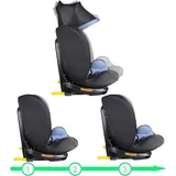 XOMAX XZ-16 Kindersitz drehbar 360° mit ISOFIX und Liegefunktion I mitwachsend I 0-36 kg, 0-12 Jahre, Gruppe 0/1/2/3 I 5-Punkt-Gurt und 3-Punkt-Gurt I Bezug abnehmbar, waschbar I ECE i-Size 129R