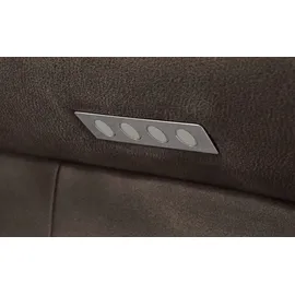 Wohnwert Trapezsofa Mikrofaser 3-Sitzer Grau