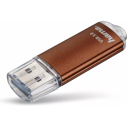 Hama Laeta (32 GB, USB A, USB 3.0), USB Stick, Braun