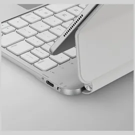 Uniq Venno Pro Magnetic Smart Keyboard Case für iPad Air 10,9" (2020/2022) / Pro 11" (2021/2022) / Air 11" (2024/2025/2026) Weiß