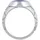KUZZOI Ring saphir | Silber 56