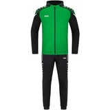 Jako Trainingsanzug Polyester Performance mit Kapuze, soft green/schwarz, 3XL