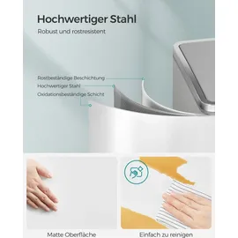 Songmics Mülltrenner 2 x 30,0 l weiß