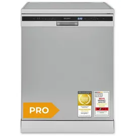 Exquisit GSP56314-030C Einbau-Geschirrspüler (unterbaufähig, 598 mm breit, Silber)