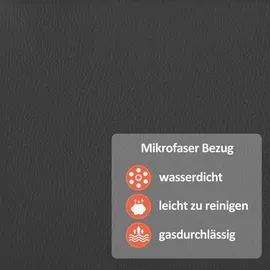 MCombo M MCombo Relaxsessel Elektrisch Verstellbar, Fernsehsessel Relaxsessel Massagesessel mit Liegefunktion, 7063 (Dunkelgrau) - Dunkelgrau