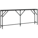 vidaXL Konsolentisch Schwarz 180x23x75 cm Holzwerkstoff