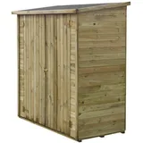 Gerätehaus Aus Holz An Wand Aufstellbar "lipki". - 1,79 X 0,9 X 1,78/1,87 M  - 1,61 M2 - 12 Mm - Mit Fußboden