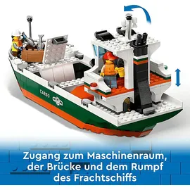 LEGO City Hafen mit Frachtschiff