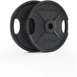 ATLETICA Iron Plates | ⌀50mm | Paarweise | Hantelscheiben aus Gusseisen | Ø 50mm | Rostresistente Lackierung | Paarweise von 1.25kg bis 25kg | Gewichte | Trainingsgewichte Größe 2x2.5kg