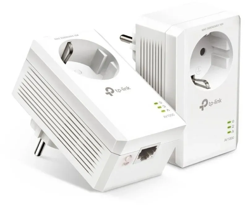 tp-link TL-PA7017P KIT AV1000-Gigabit-Powerline-Adapter Netzwerk-Adapter, KIT mit Steckdose Weiß weiß