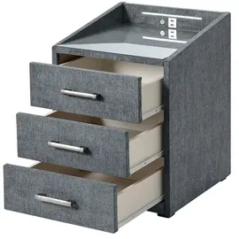Sconto Nachtschrank Moon 47 x 46 x 61 cm Grau