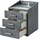Sconto Nachtschrank Moon 47 x 46 x 61 cm Grau
