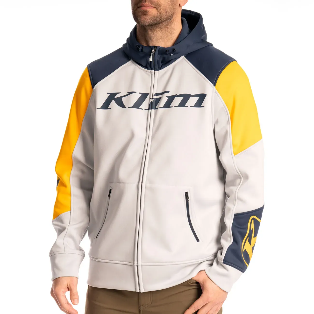 Klim 3652, Kapuzenjacke - Golden Braun/Dress Blaus - 3XL