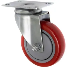 TOOLCRAFT TO-5137953 Lenkrolle 100 mm mit Anschraubplatte Tragfähigkeit (max.): 125 kg